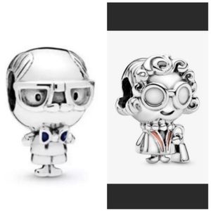 2 S925 Grandma & Grandpa Charm Bundle Set